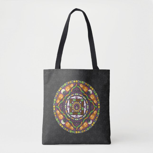 Tricks und Leckereien Mandala All-Over-Print Bag Tasche (Vorderseite)