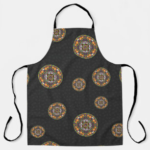 Tricks und Leckereien Mandala All-over Print-Schür Schürze