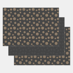 Tricks und Leckereien Mandala Wrapping Paper Set Geschenkpapier Set