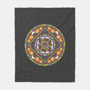Tricks und Treats Mandala-Fleece-Decke Fleecedecke