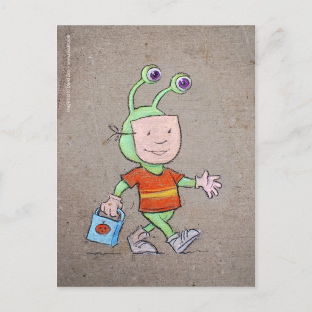 tricksen oder behandeln postkarte (Vorderseite)