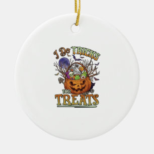 Tricksereien Halloween Kürbis Korb Süßigkeiten Sk Keramik Ornament