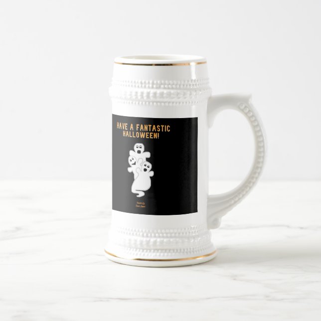 Trickster Ghosts Stein Tasse (Rechts)