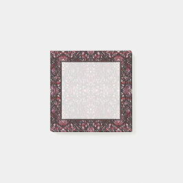 Trickster Rot Schwarz Abstrakte Indien-Tinte-Kunst Post-it Klebezettel