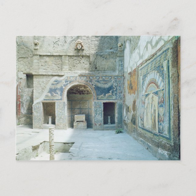 Triclinium im Freien des Hauses von Neptun Postkarte (Vorderseite)