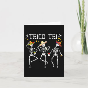 Trico Tri Halloween Funny Halloween Outfit Kostüm Karte