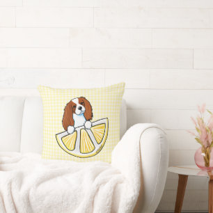 Tricolor Cavalier Citron En vichy Oreiller