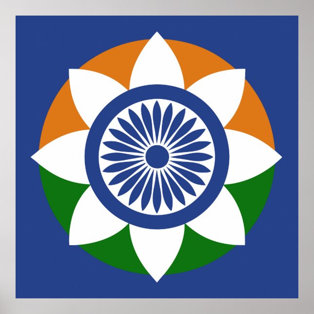 Tricolor Chakra Poster (Vorne)