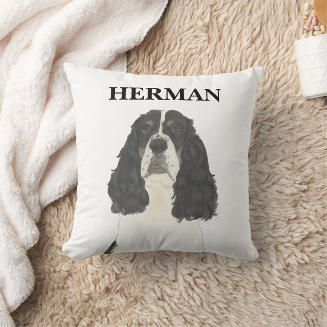 Tricolor English Springer Spanisch Reversible Kissen (Decke)