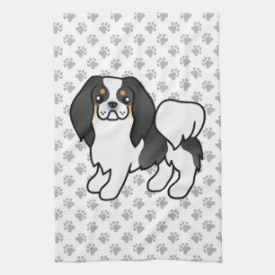 Tricolor Japanischer Kinokartoon Dog & Paws Geschirrtuch