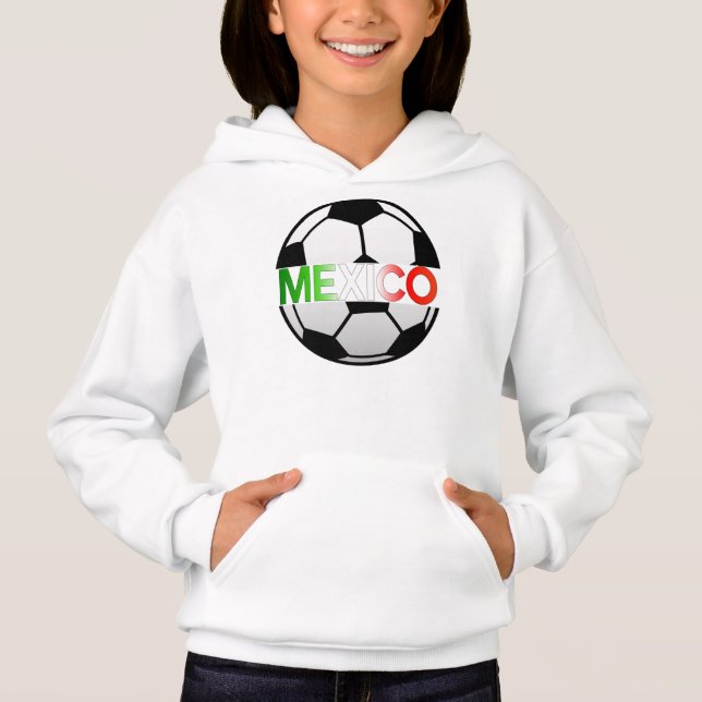 Tricolor Mexiko Fußball-Team EL Hoodie (Vorderseite)