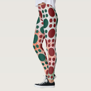 Tricolor Polka point Leggings