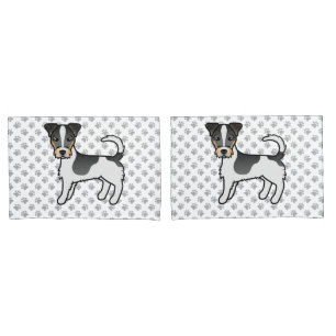 Tricolor Rough Coat Jack Russell Terrier Hund Kissenbezug