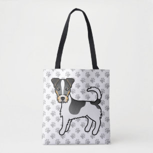 Tricolor Rough Coat Jack Russell Terrier Hund Tasche