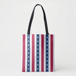 Tricolor Stars und vertikale Streifen Tasche
