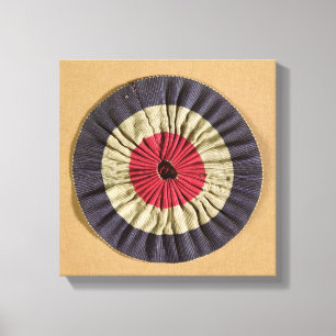 Tricolore Rosette Leinwanddruck