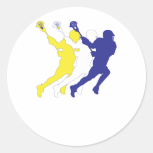 TricolorYWB.ai Runder Aufkleber