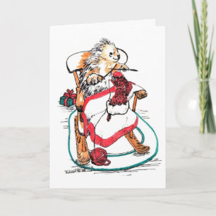 Tricot de chaussettes de Whimsical Porcupine Carte