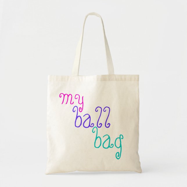 tricot drôle "mon sac de boule" pour des boules de (Devant)