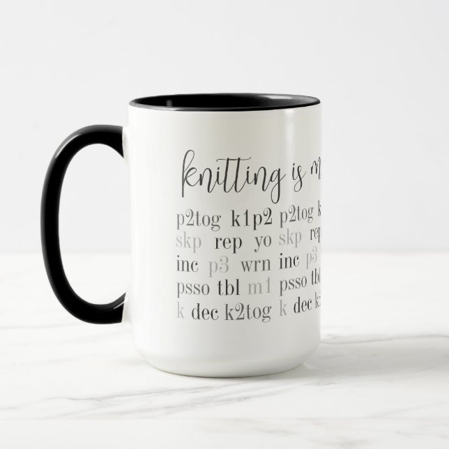 TRICOT EST MA DEUXIÈME LANGUE Tall Combo Mug (Gauche)