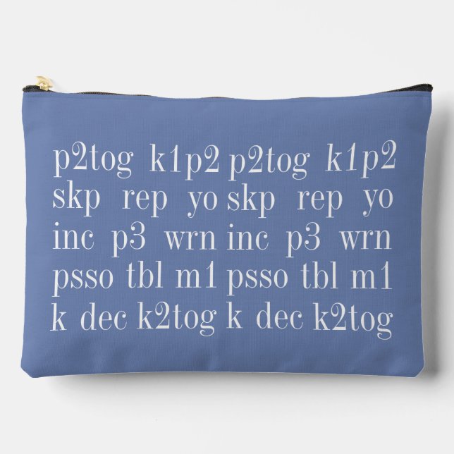 TRICOT MOTS Grand Accessoire Sac II (Recto)