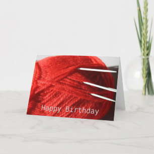 Tricot Wool Bonne carte d'anniversaire