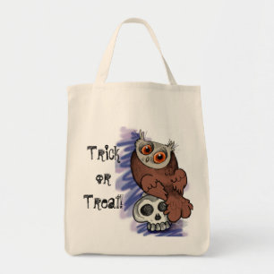 Tricoter ou traiter Chouette rayée~traiter le sac