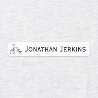 Tricycle ou fer sur logo Étiquettes