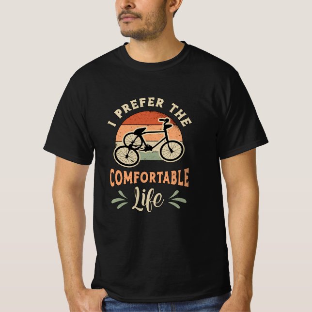 Tricycle Triker Ich bevorzuge den komfortablen Vin T-Shirt (Vorderseite)