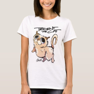 Trident das Katzen-Charakter-T-Shirt 01 T-Shirt