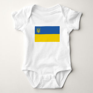 Trident Flag Ukraine Baby Strampler