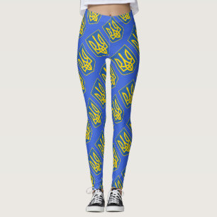 Trident Flag Ukraine Leggings