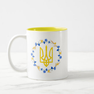 Trident Tryzub Zweifarbige Tasse