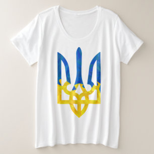 Trident ukrainien polygonal faible
