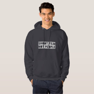 Trieb-Film-nicht LeuteHoodie - Weiß auf Dunkelhei Hoodie