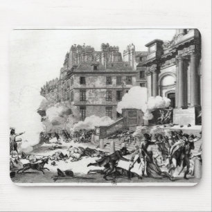 Trieb-heraus vor Kirche St. Roch in Paris Mousepad