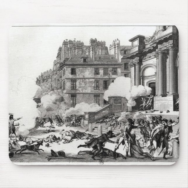 Trieb-heraus vor Kirche St. Roch in Paris Mousepad (Vorne)