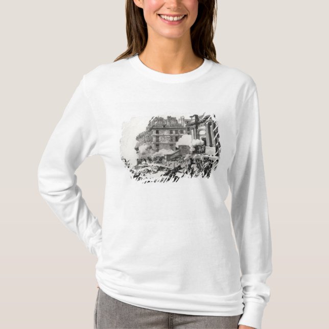 Trieb-heraus vor Kirche St. Roch in Paris T-Shirt (Vorderseite)