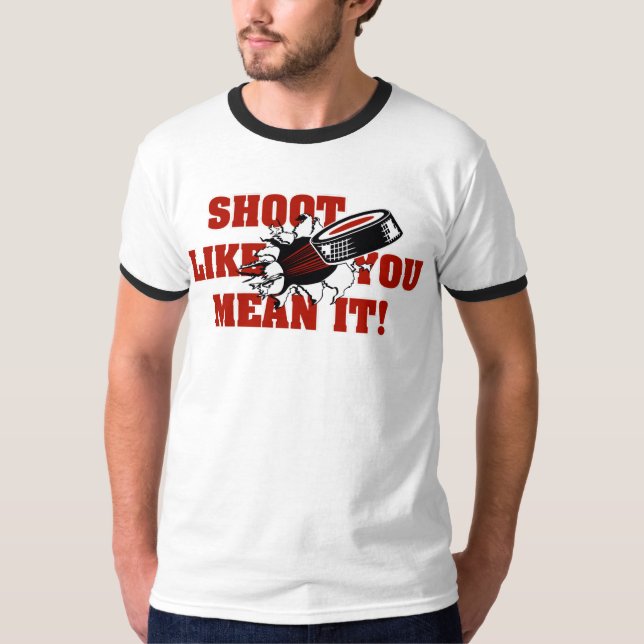 Trieb mögen Sie gemein es - Hockey T-Shirt (Vorderseite)
