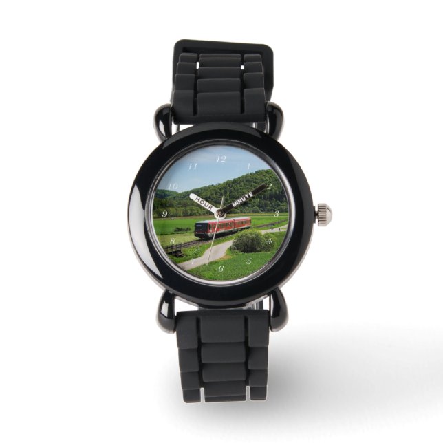 Triebwagen bei Ederbringhausen Armbanduhr (Vorderseite)