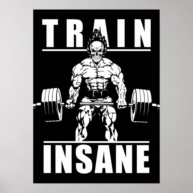 Triebwerkinsane - Gym Workout Motivierend Poster (Vorne)