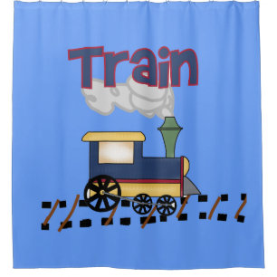 Triebzug auf der Spur-Kids-Transportlokomotive Duschvorhang