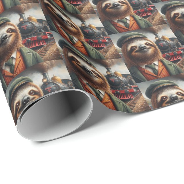 Triebzugingenieur Geschenkpapier (Rolleneckpunkt)
