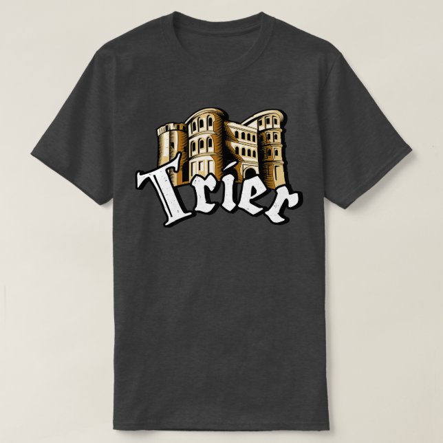 Trier City Porta Nigra Moselle Zuhause T-Shirt (Design vorne)