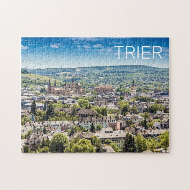 Trier Cityscape Panorama Moselle Deutschland Souve (Horizontal)