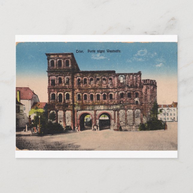 Trier Porta Nigra Westseite Postkarte (Vorderseite)
