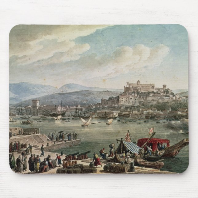 Triest-Hafen, 1802 Mousepad (Vorne)