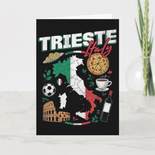 Triest Italien Italia Italienische Flagge Karte So