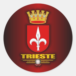 Triest Runder Aufkleber
