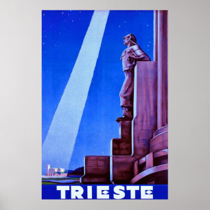 Triest ~ Vintage italienische Reise Poster